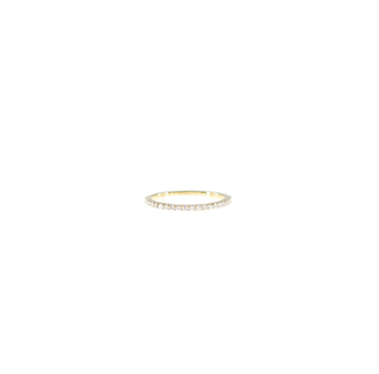 Triple Stackable Half Eternity Diamond Ring in Three Tones of 18K Gold