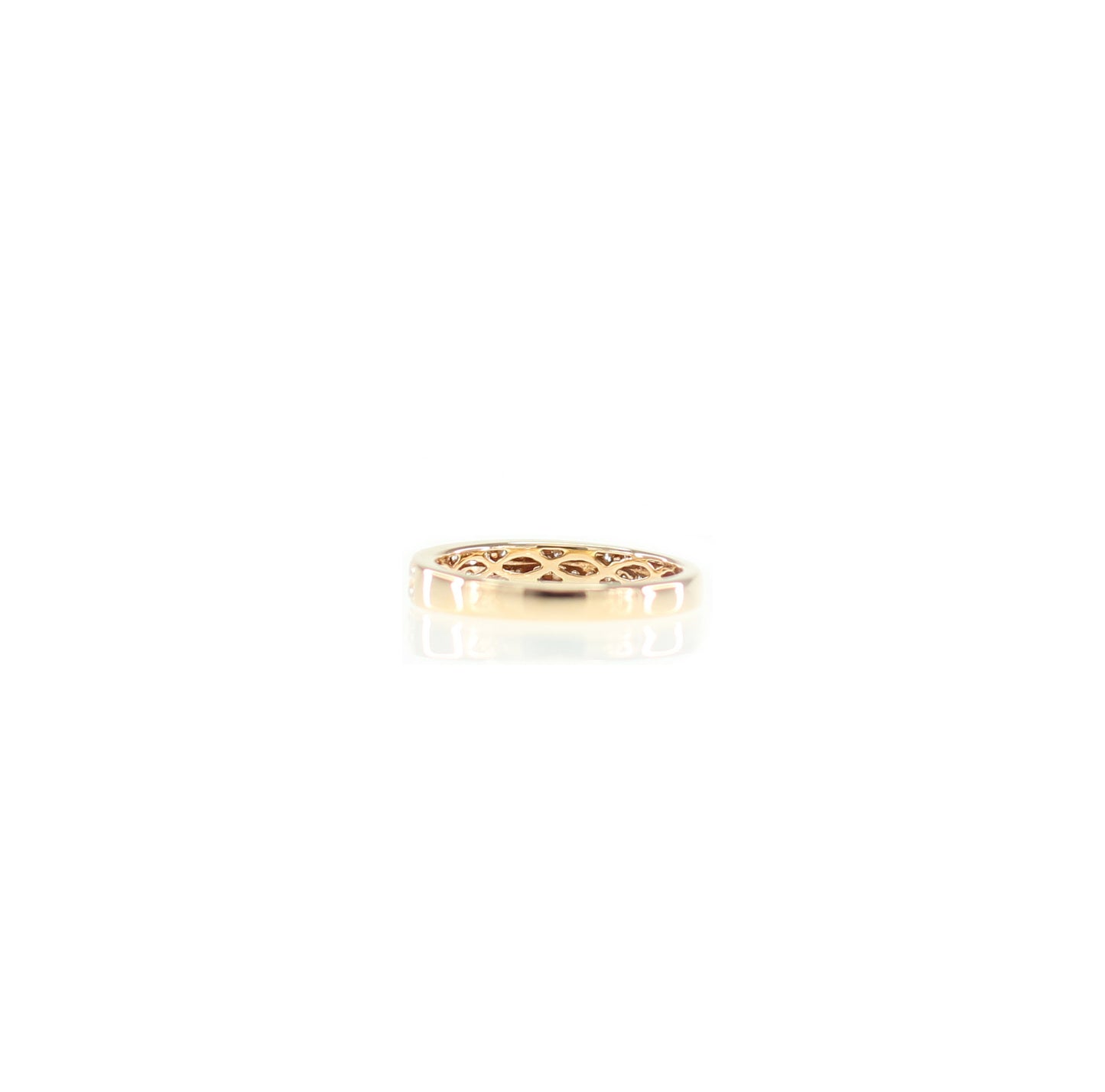 Double Happiness Diamond Ring in 18K Rose Gold