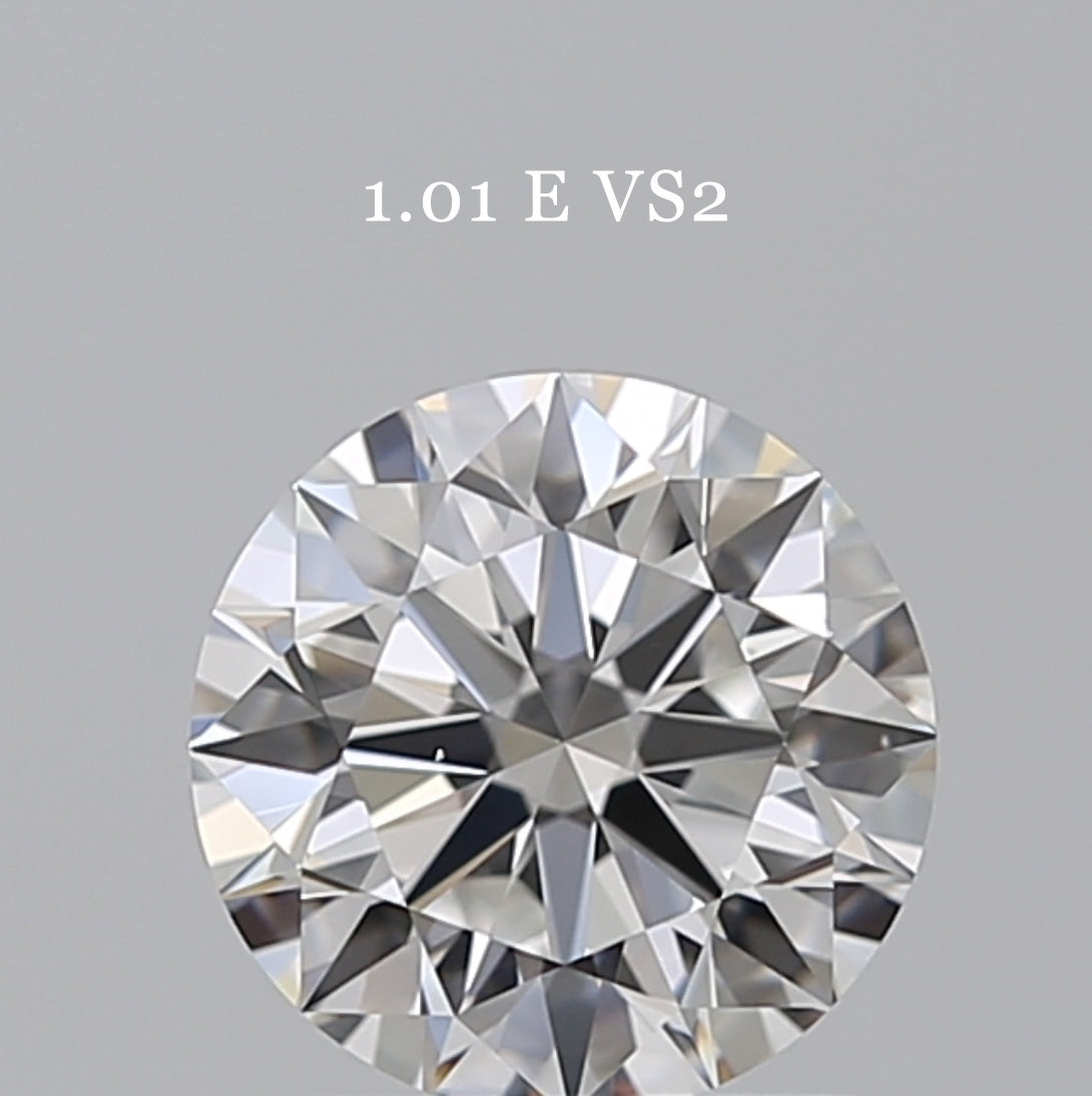 GIA鑽石 Round圓形 1.01卡 E VS2 EX EX EX F