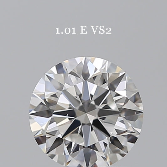 GIA鑽石 Round圓形 1.01卡 E VS2 EX EX EX F