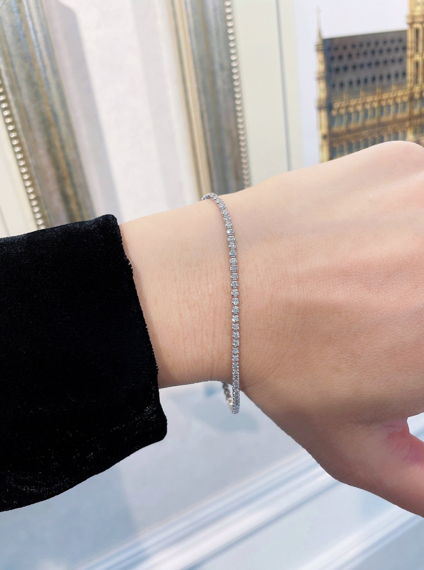1.00 carat Tennis diamond bracelet 一卡鑽石白金手鏈