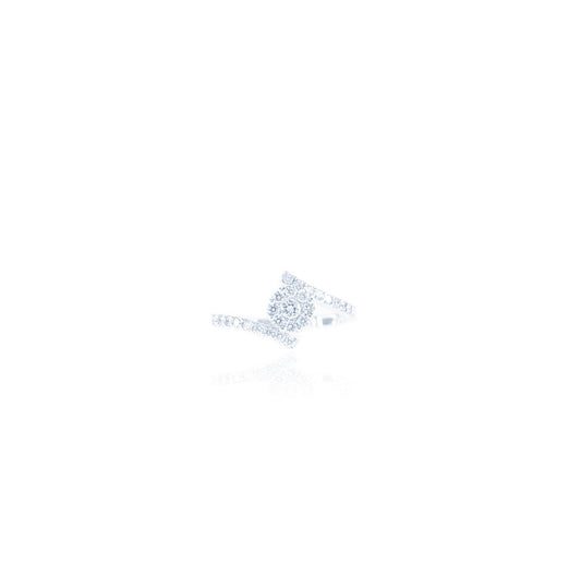Intense Love Diamond Ring in 18K White Gold
