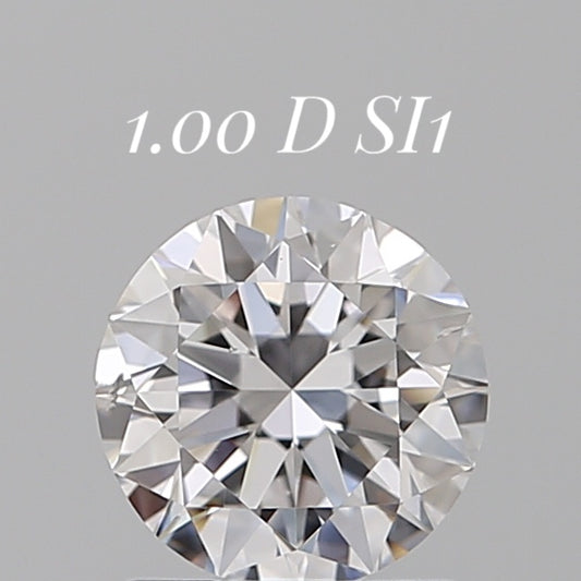 GIA鑽石 Round圓形 1.00卡 D SI1 VG EX VG Non