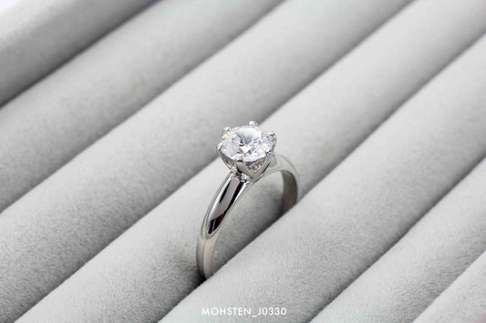 Solitaire 6 prongs engagement setting