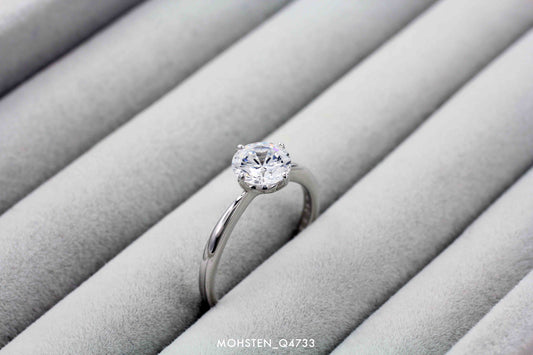 Solitaire 4 prongs engagement setting